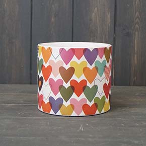 Small Multi-Coloured Heart Pot (12cm) detail page